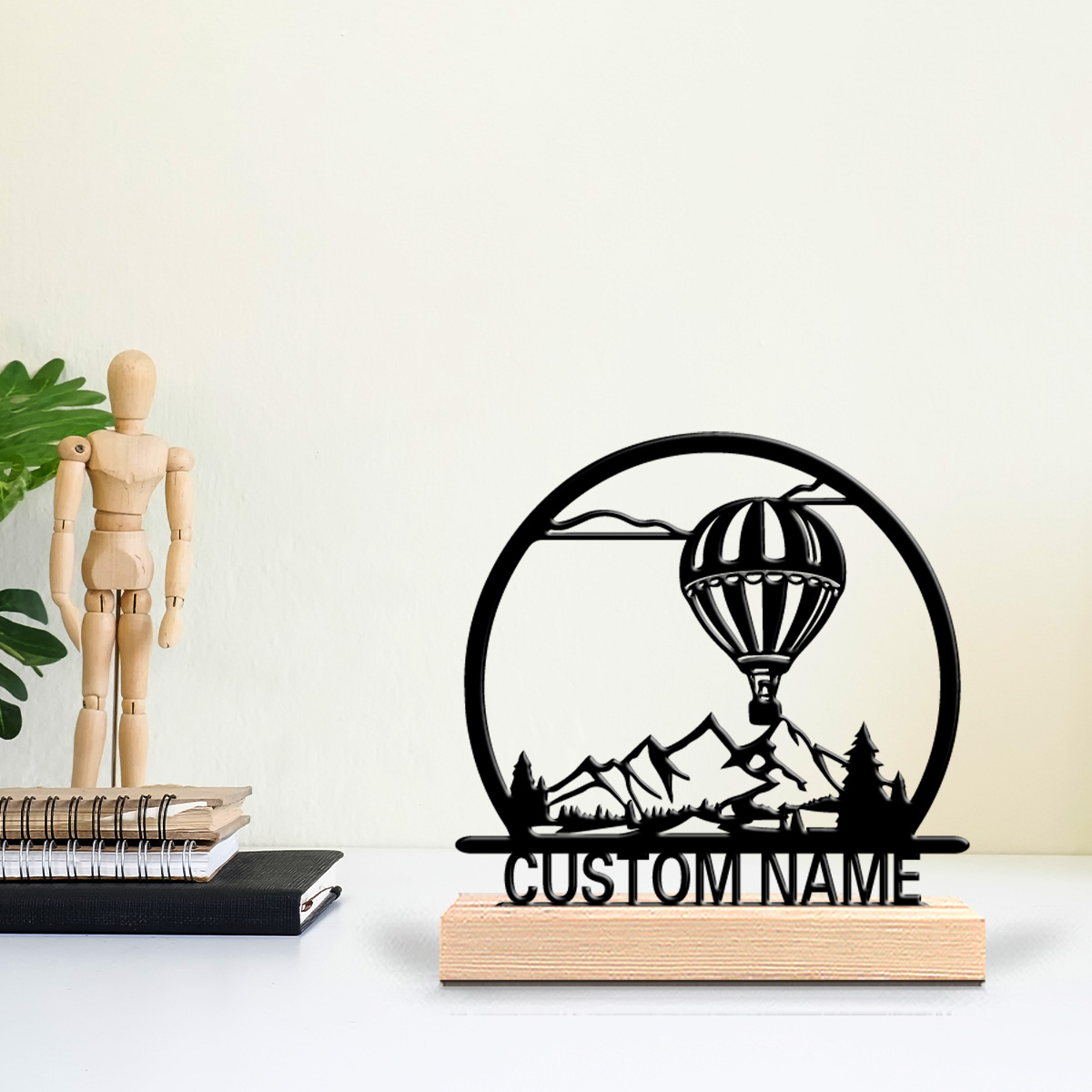 Art Craft Room - 1pc Balon Udara Panas Patung Timah