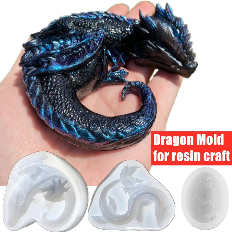 Dinosaur And Craft - Cetakan silikon telur naga laut naga