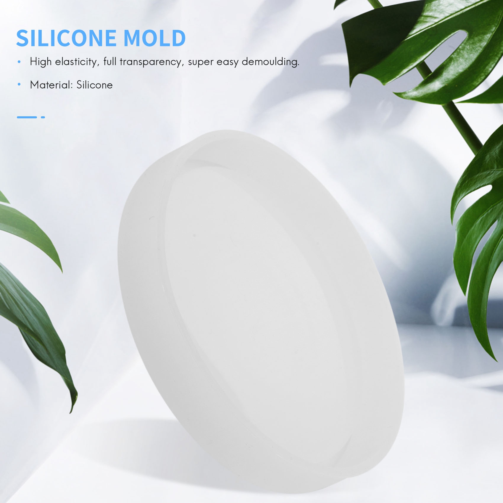 Resin Casting Mold - ABQR 4 Paket Cetakan Silikon Coaster