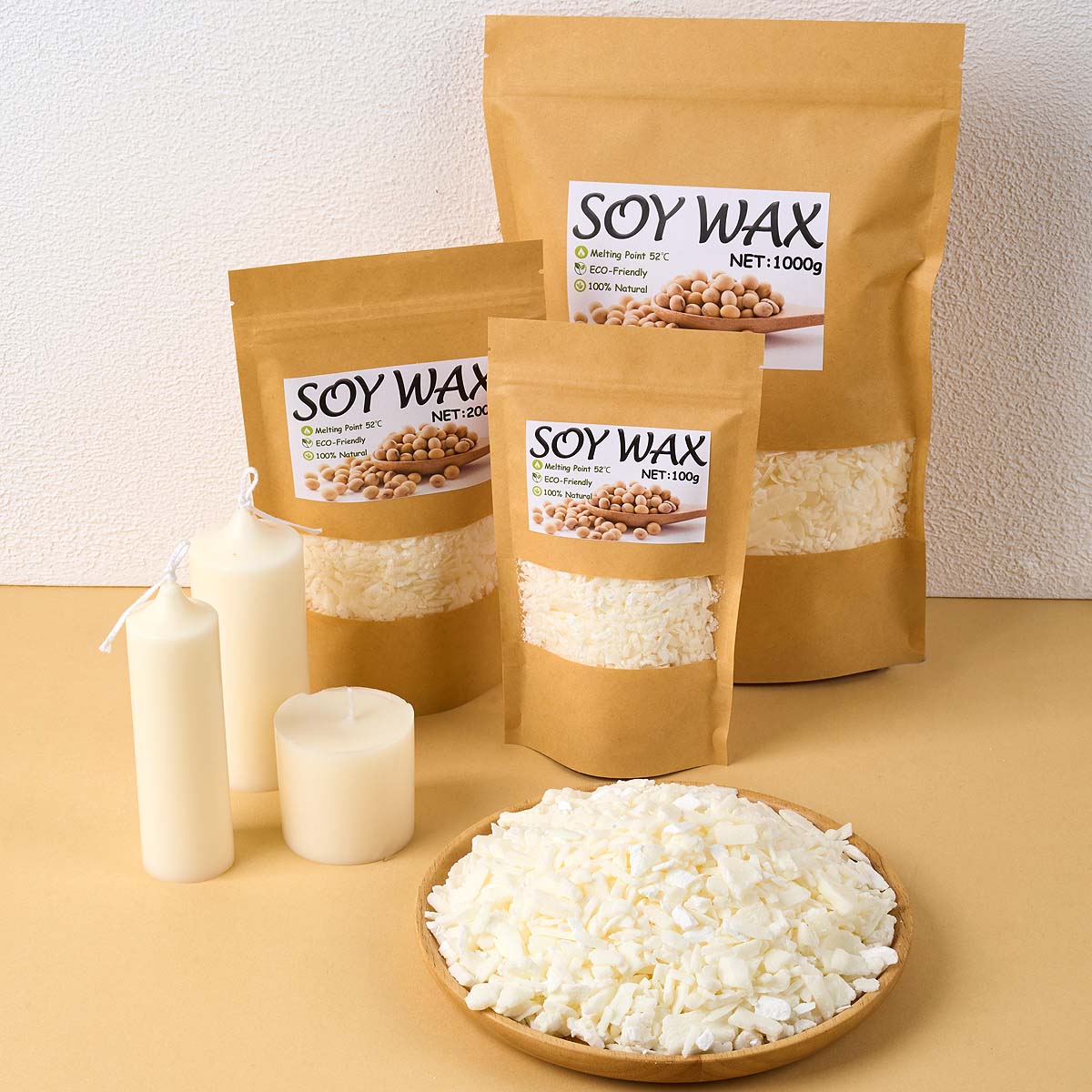 Candle Making Wax - 1 Pon Lilin Kedelai Putih Murni