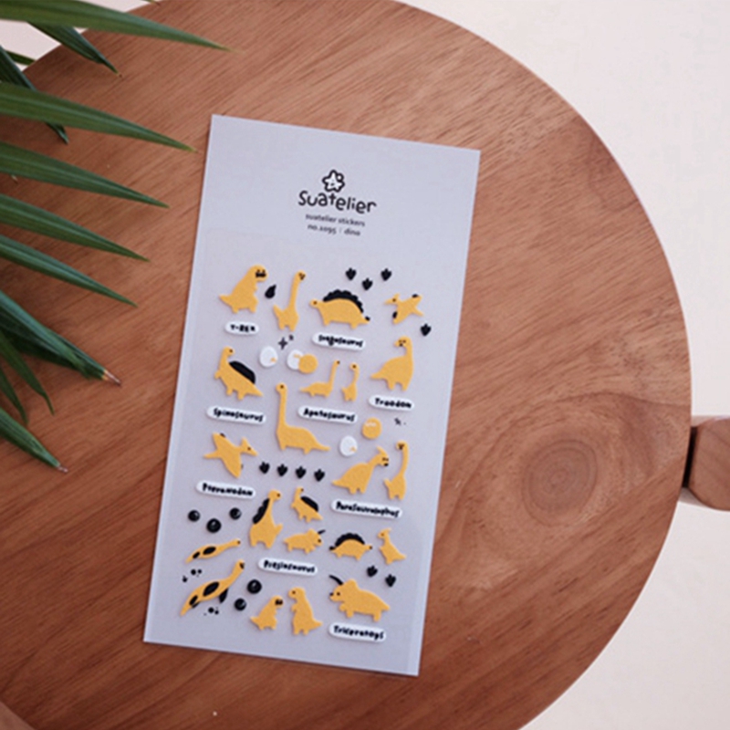 Dinosaur And Craft - Suatelier 1095 Stiker Bertema Dinosaurus untuk