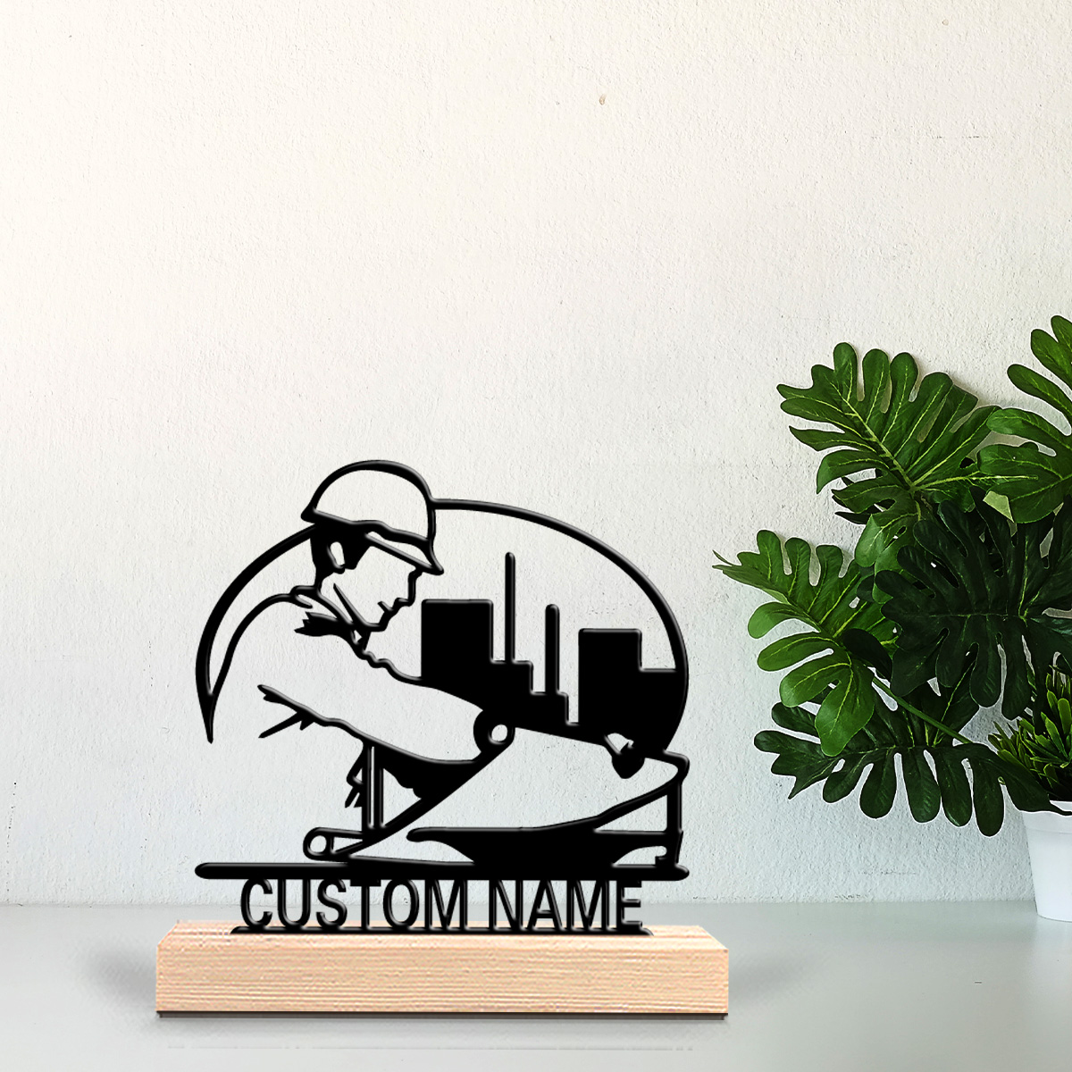 Art Craft Gifts - 1 buah Patung Logam Nama Kustom