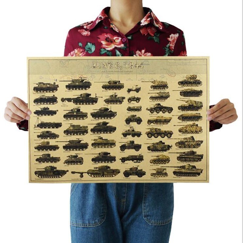 Art Craft Bar - 51X35Cm Antik Perang Dunia II Poster