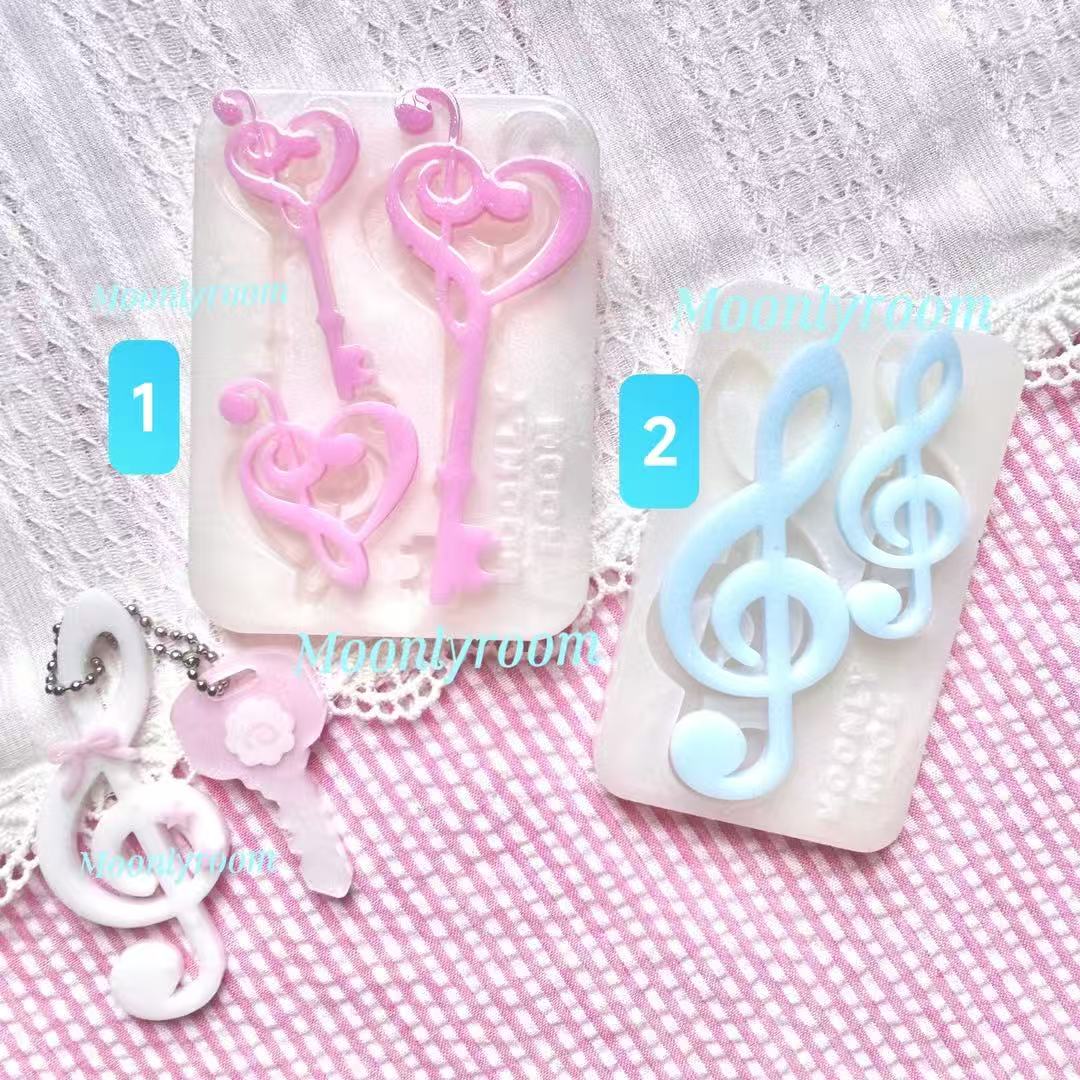Resin Casting Mold - Aksesori Catatan Musik Cetakan Resin Cetakan
