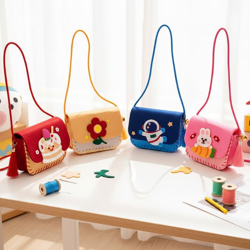 Art Craft Kindergarten - Perlengkapan Membuat Tas Felt untuk Anak-anak,
