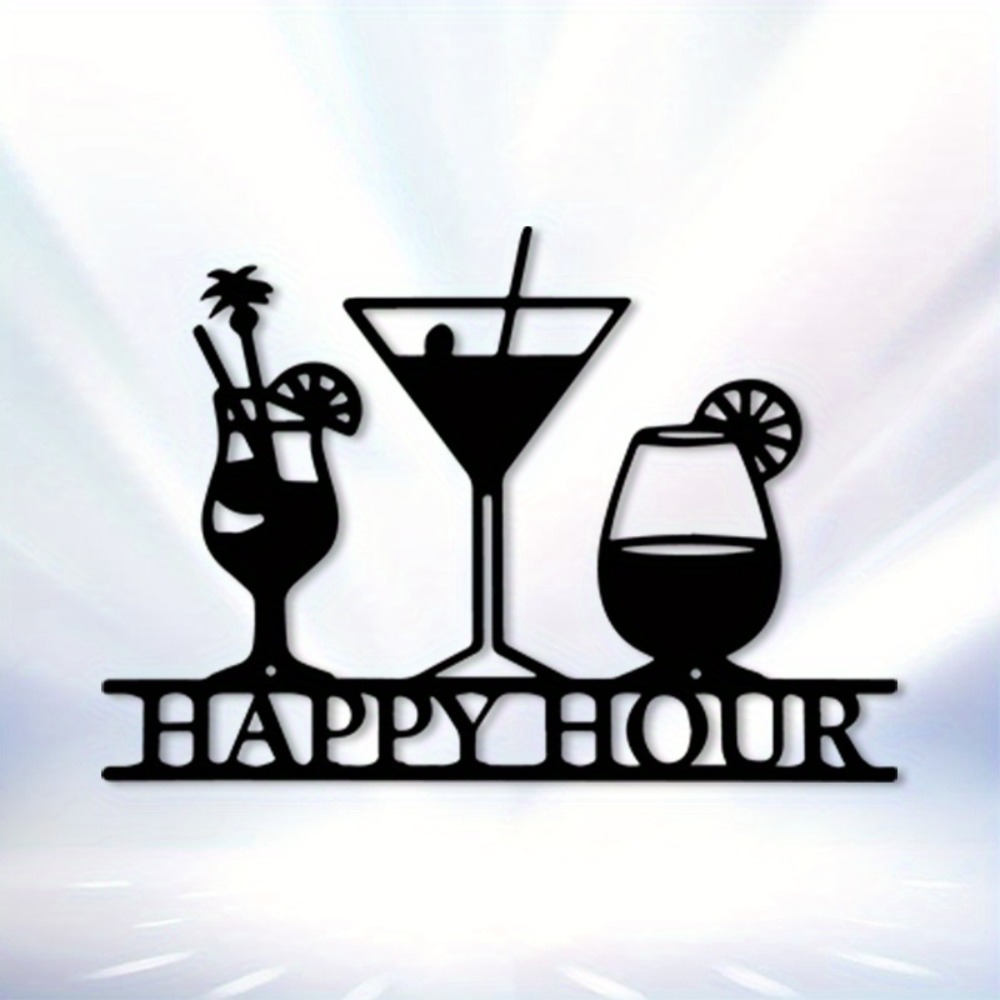 Art Craft Bar - CIFBUY Hiasan Dinding Logam Vintage, Papan