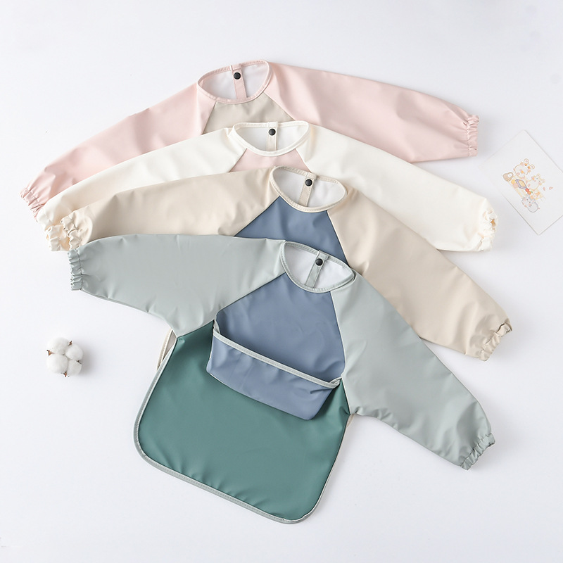 Celemek PU lengan panjang bayi - Art Craft Kindergarten ulasan dan harga