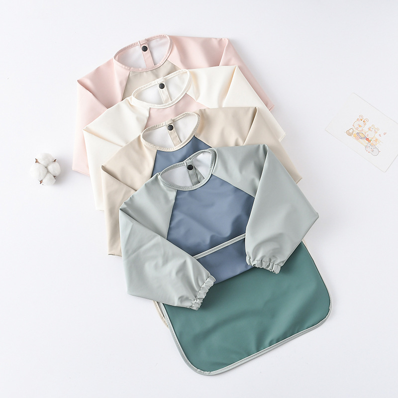 Celemek PU lengan panjang bayi - Art Craft Kindergarten ulasan dan harga