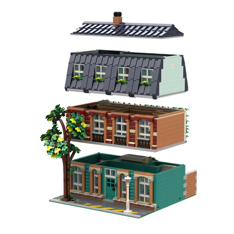 3332pcs MOC Bangunan Modular M - Art Craft Ideas For School ulasan dan harga