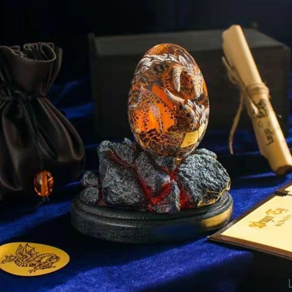 Patung telur naga Lava dengan  - Dinosaur And Craft ulasan dan harga