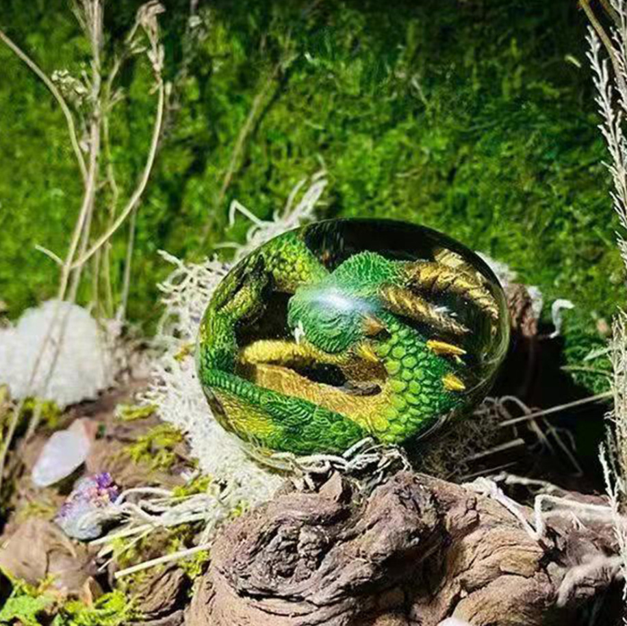 Patung telur naga Lava dengan  - Dinosaur And Craft ulasan dan harga