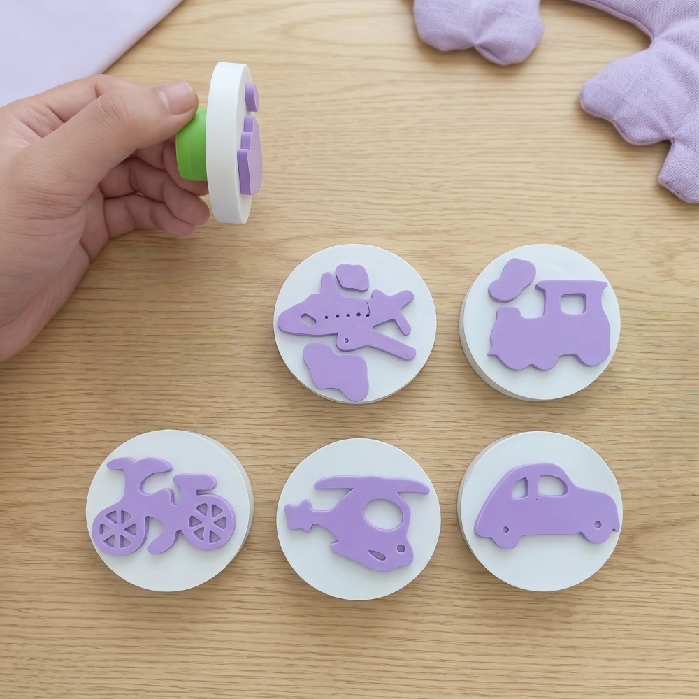 6 Buah Stempel Busa Kendaraan  - Art Craft Education ulasan dan harga