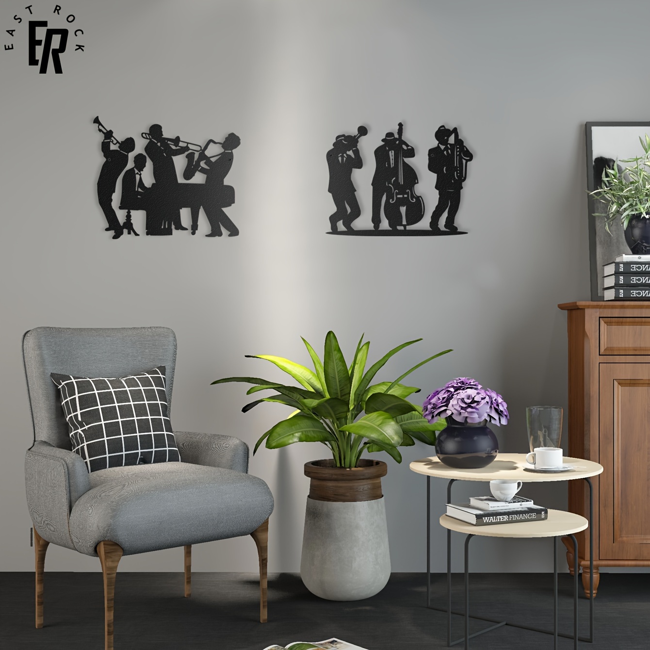 Dekorasi Dinding Siluet Musisi - Art Craft Bar ulasan dan harga