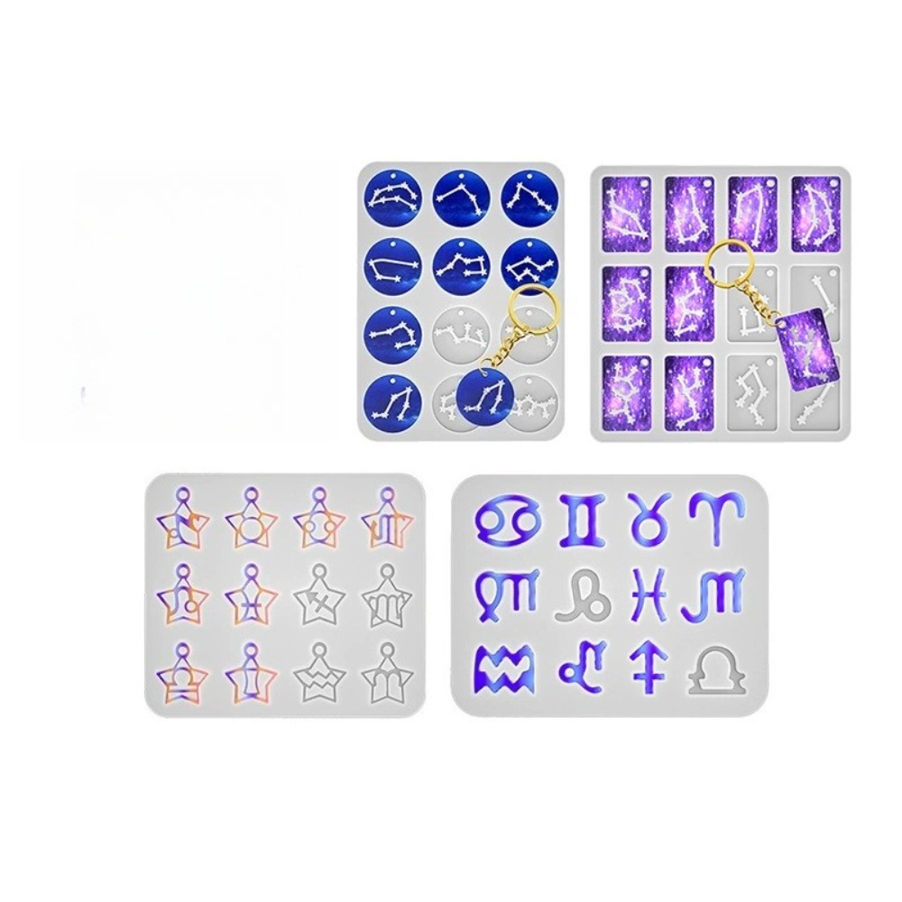 4styles Cetakan Resin 12 Zodia - Resin Casting Mold ulasan dan harga