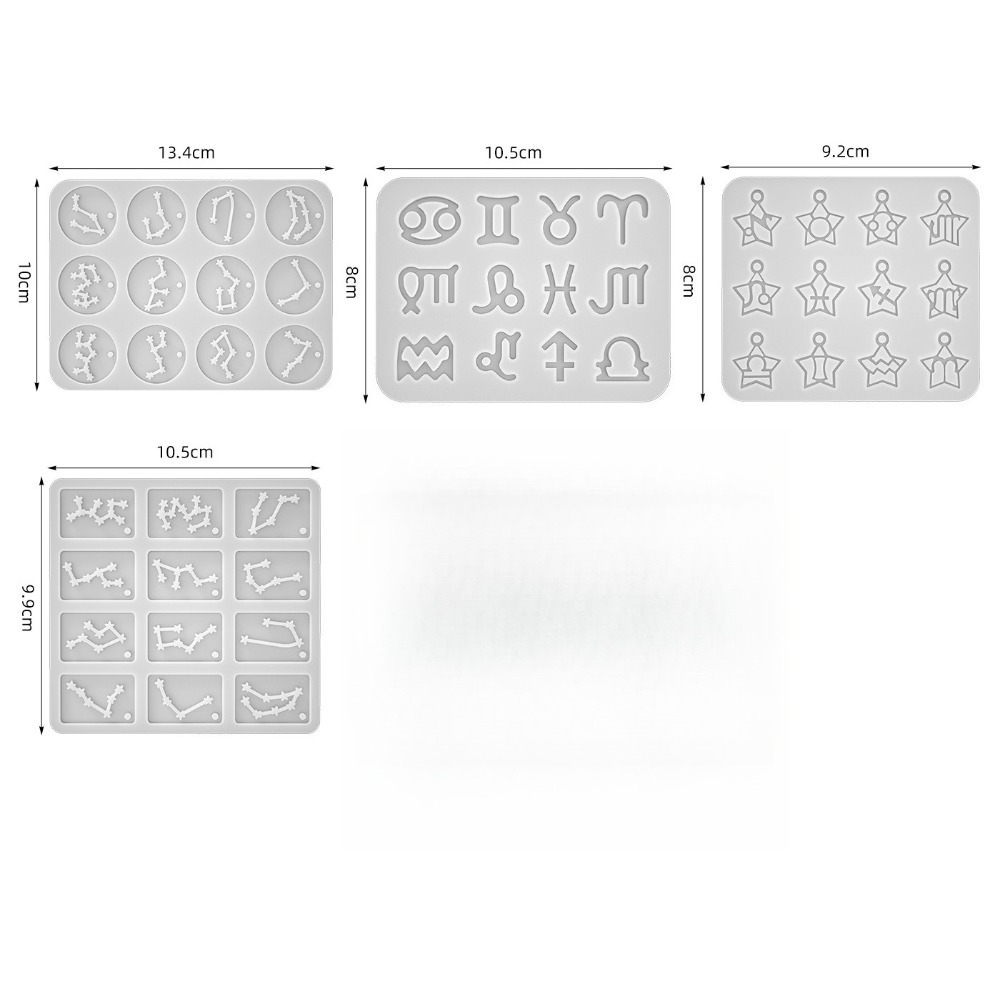 4styles Cetakan Resin 12 Zodia - Resin Casting Mold ulasan dan harga
