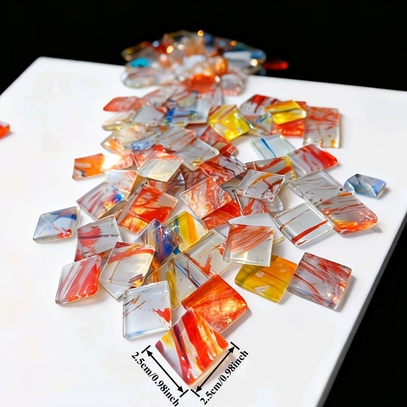 100g mosaik persegi yang diluk - Art Craft Bar ulasan dan harga