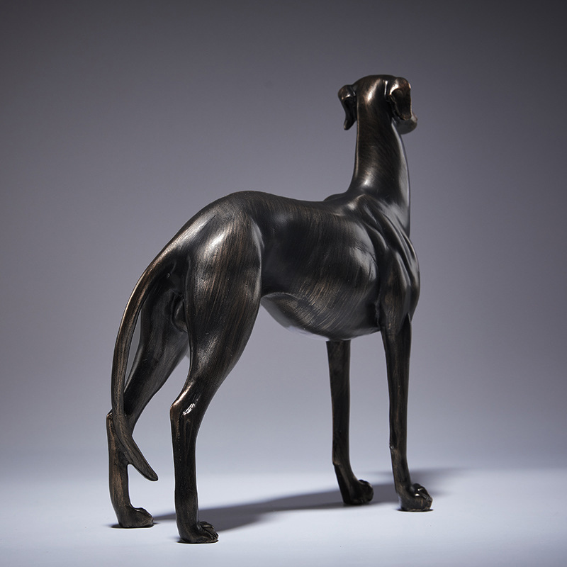 Patung Anjing Greyhound Pranci - Art Craft Room ulasan dan harga