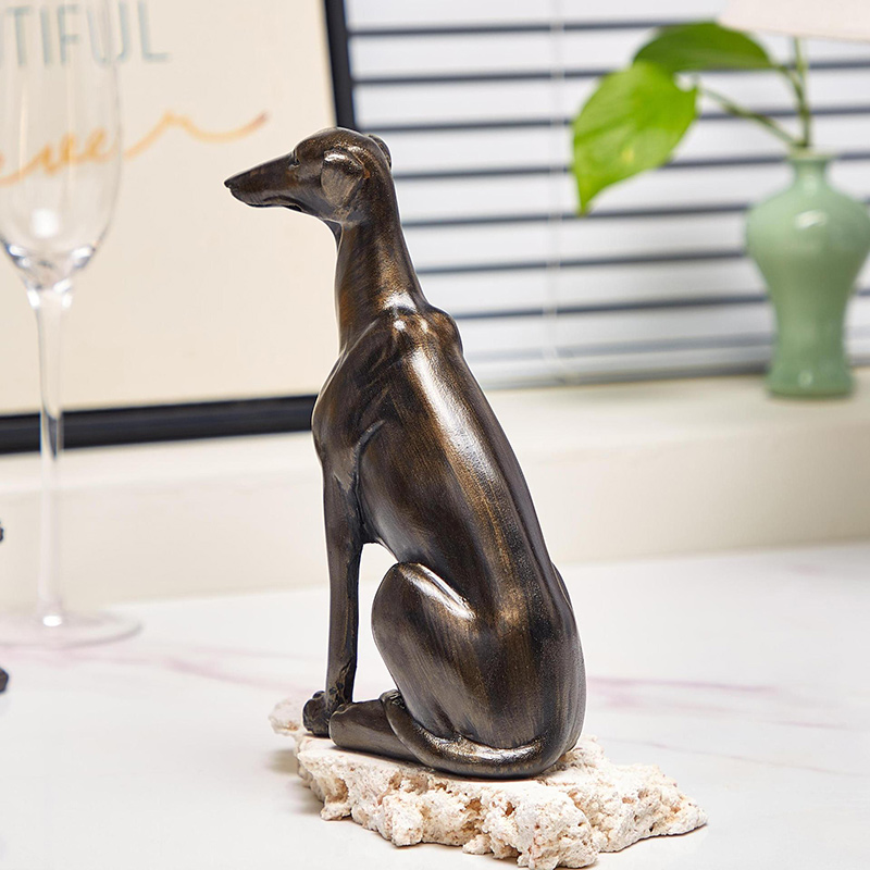 Patung Anjing Greyhound Pranci - Art Craft Room ulasan dan harga