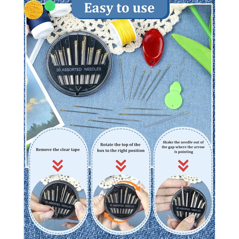 Set Jarum Jahit Tangan Baja 30 - Craft Art Set ulasan dan harga