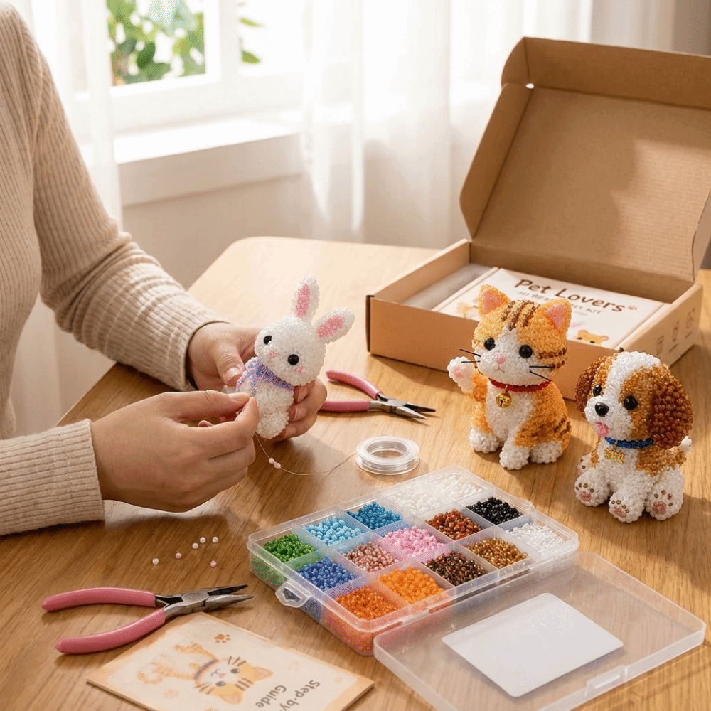 Kit Bordir Manik-Manik Hewan B - Art Craft Education ulasan dan harga