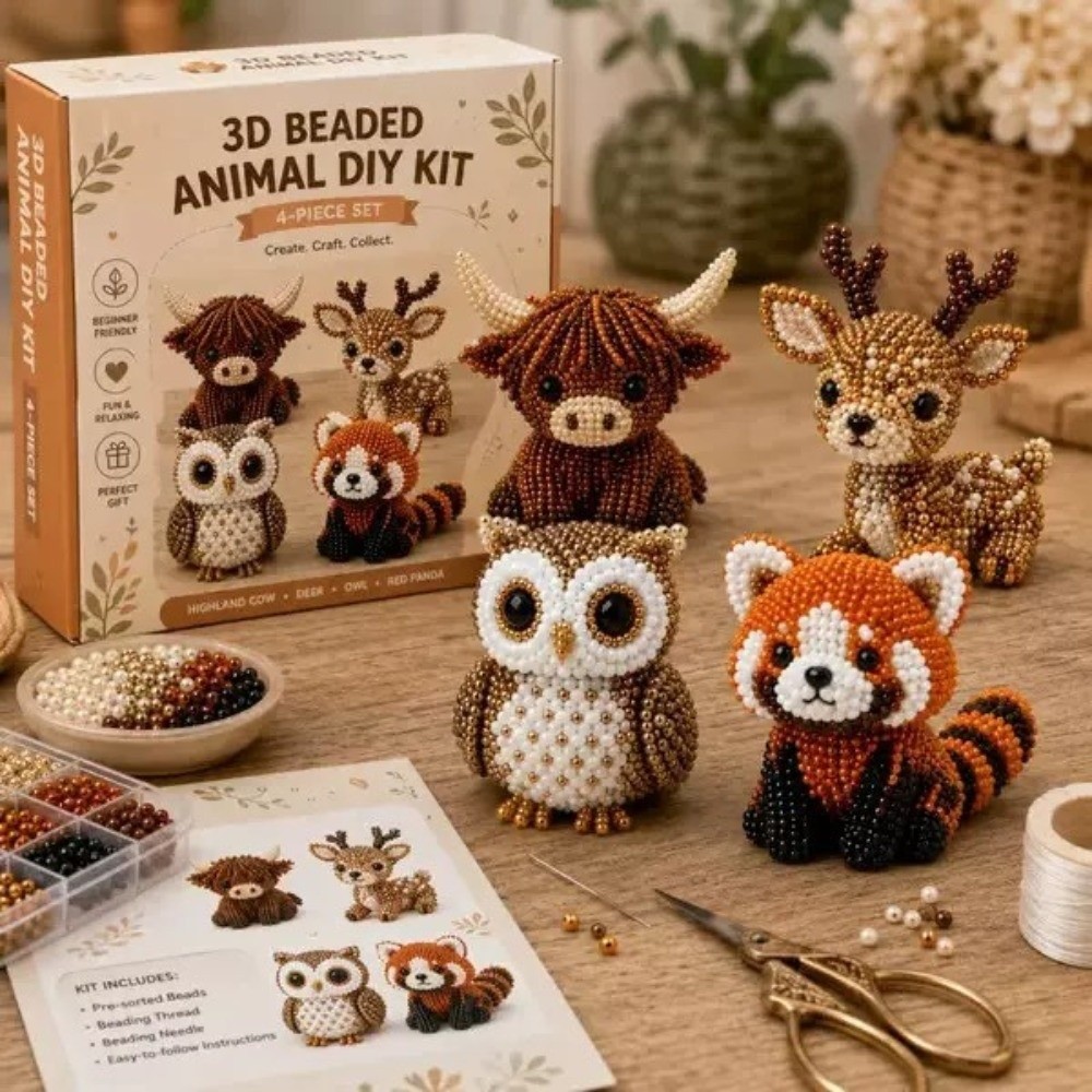 Kit Bordir Manik-Manik Hewan B - Art Craft Education ulasan dan harga