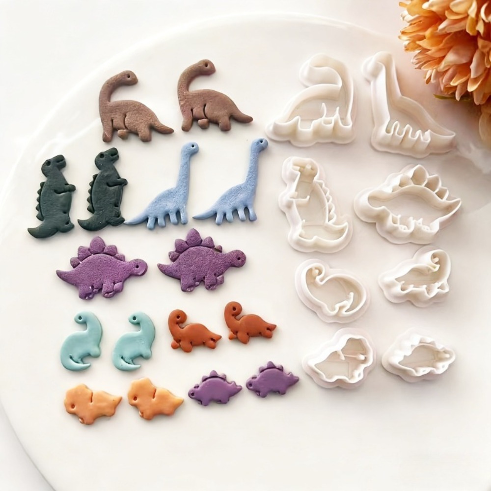 8 Buah Set Pemotong Tanah Liat - Dinosaur And Craft ulasan dan harga