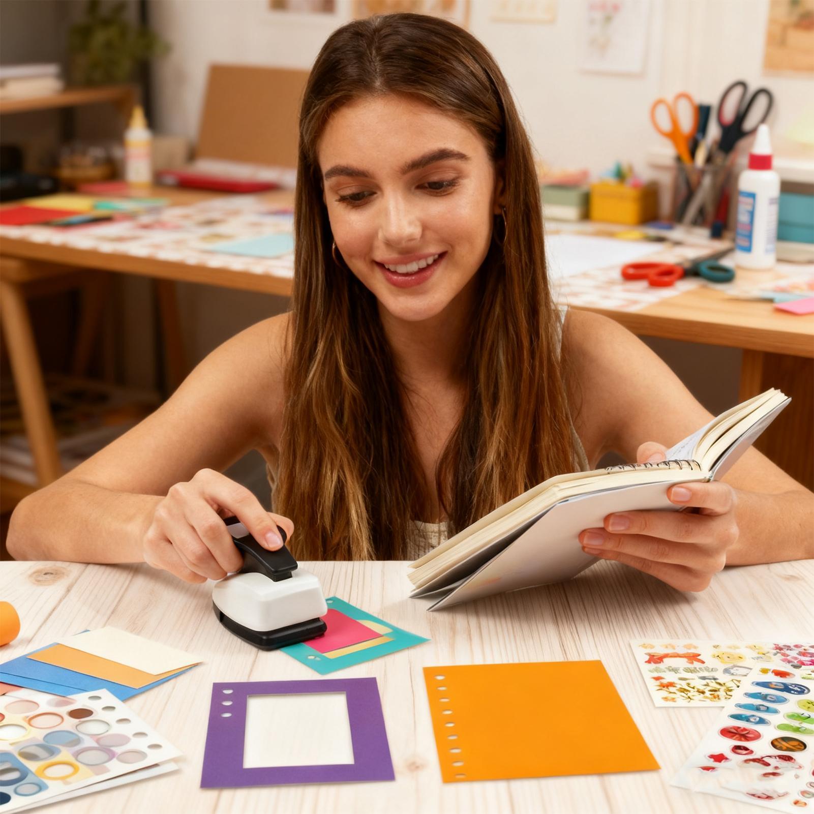 Alat Pelubang Kertas Persegi M - Art Craft Easy With Paper ulasan dan harga
