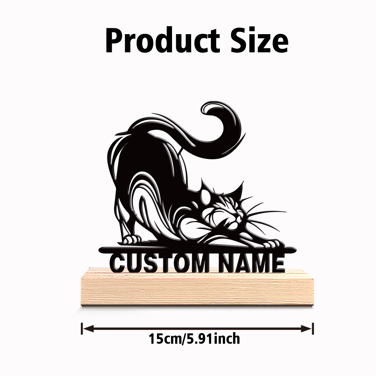 1pc Patung Logam Kucing Modern - Art Craft Gifts ulasan dan harga
