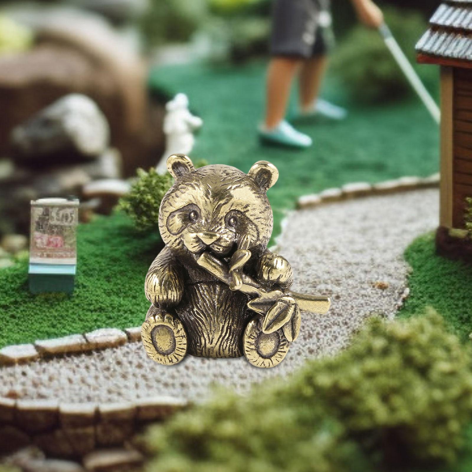 Ornamen Panda Kuningan Koleksi - Art Craft Hotel ulasan dan harga