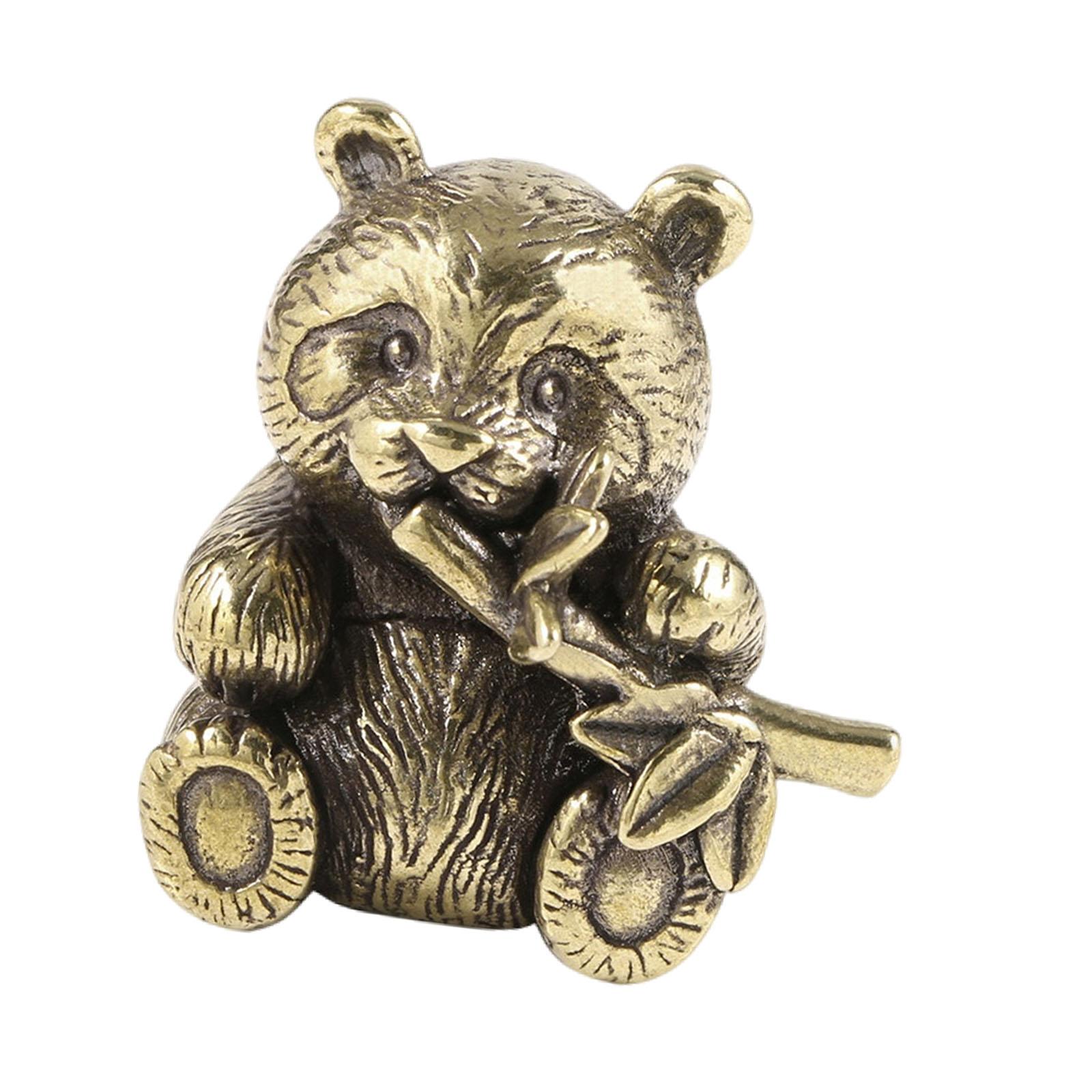 Ornamen Panda Kuningan Koleksi - Art Craft Hotel ulasan dan harga