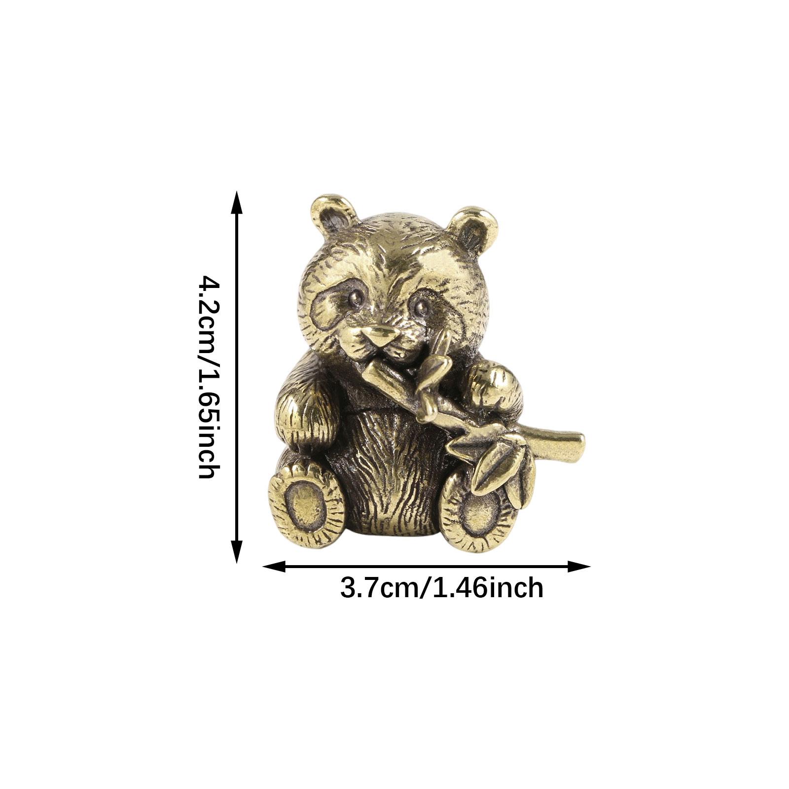 Ornamen Panda Kuningan Koleksi - Art Craft Hotel ulasan dan harga
