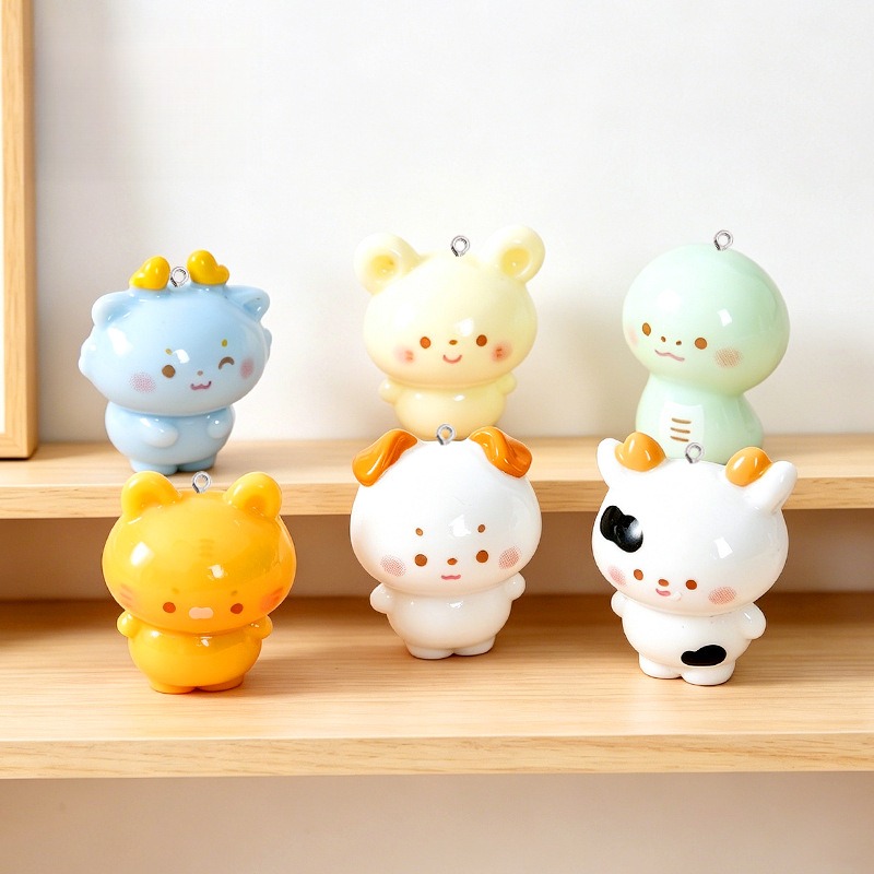 10 Buah Liontin Resin Hewan Ka - Dinosaur And Craft ulasan dan harga