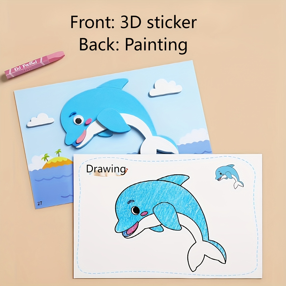 Stiker 3D untuk Anak-anak, Sek - Art Craft Education ulasan dan harga