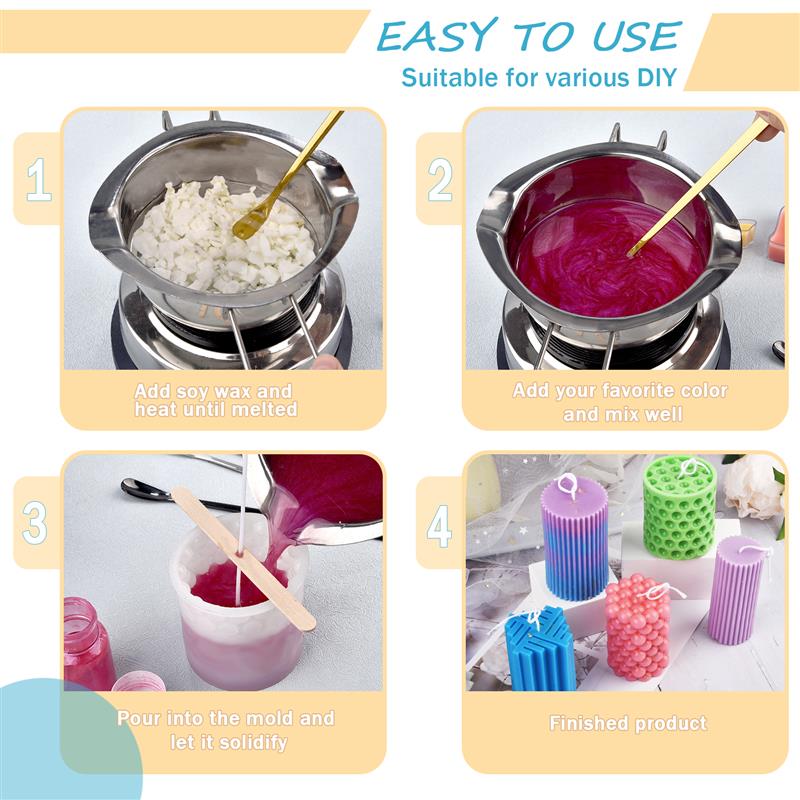 100/500g/1kg bahan lilin kedel - Candle Making Wax ulasan dan harga