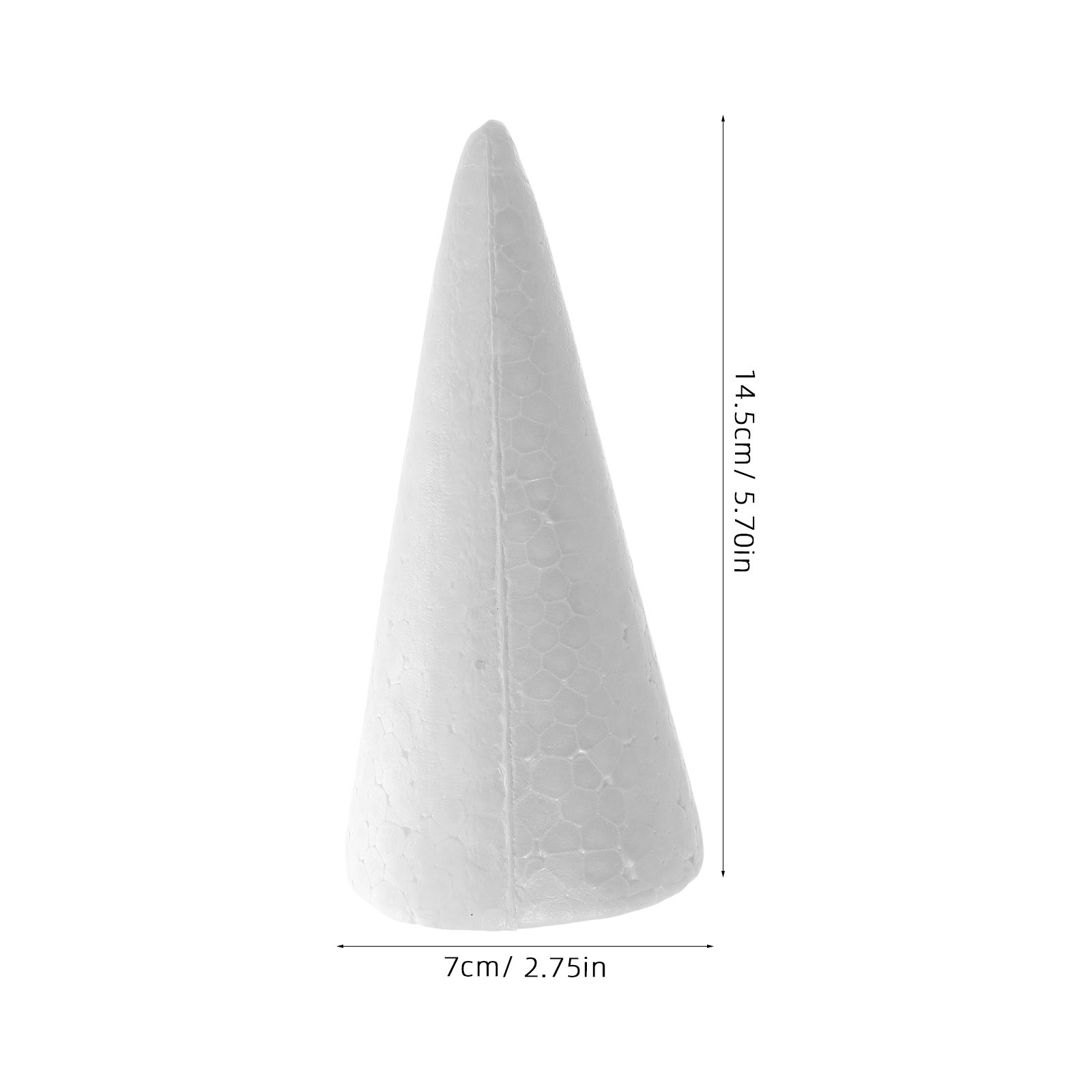 12 Buah Kerucut Busa 15Cm Puti - Art Craft Education ulasan dan harga